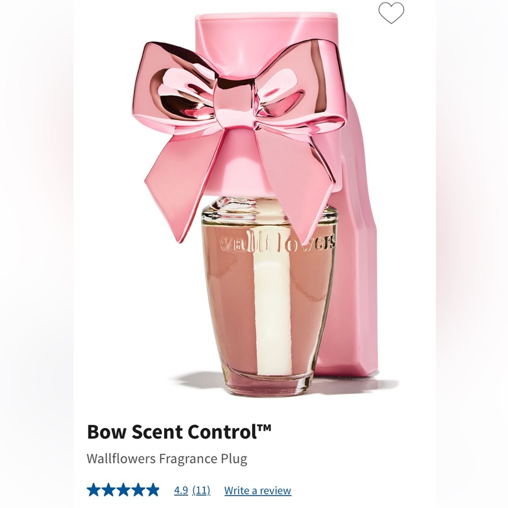 🎀 Bow 🎀 Adjustable Scent Control Wallflowers Fragrance Plug, by B&BW, NWTag